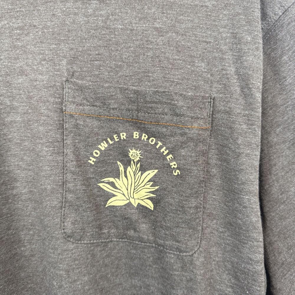 Howler Bros. Hill Country Sliders Brown TShirt Size Large - Picture 3 of 11